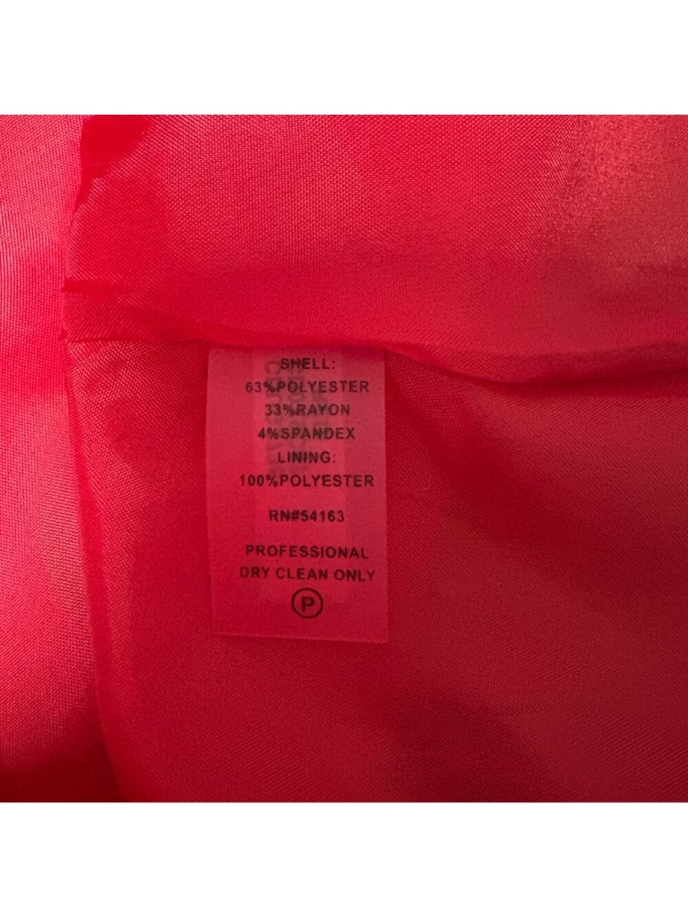 Calvin Klein Red Sleeveless Fit and Flare Dress Womens Sz 8 Classic Office Party - Picture 7 of 9
